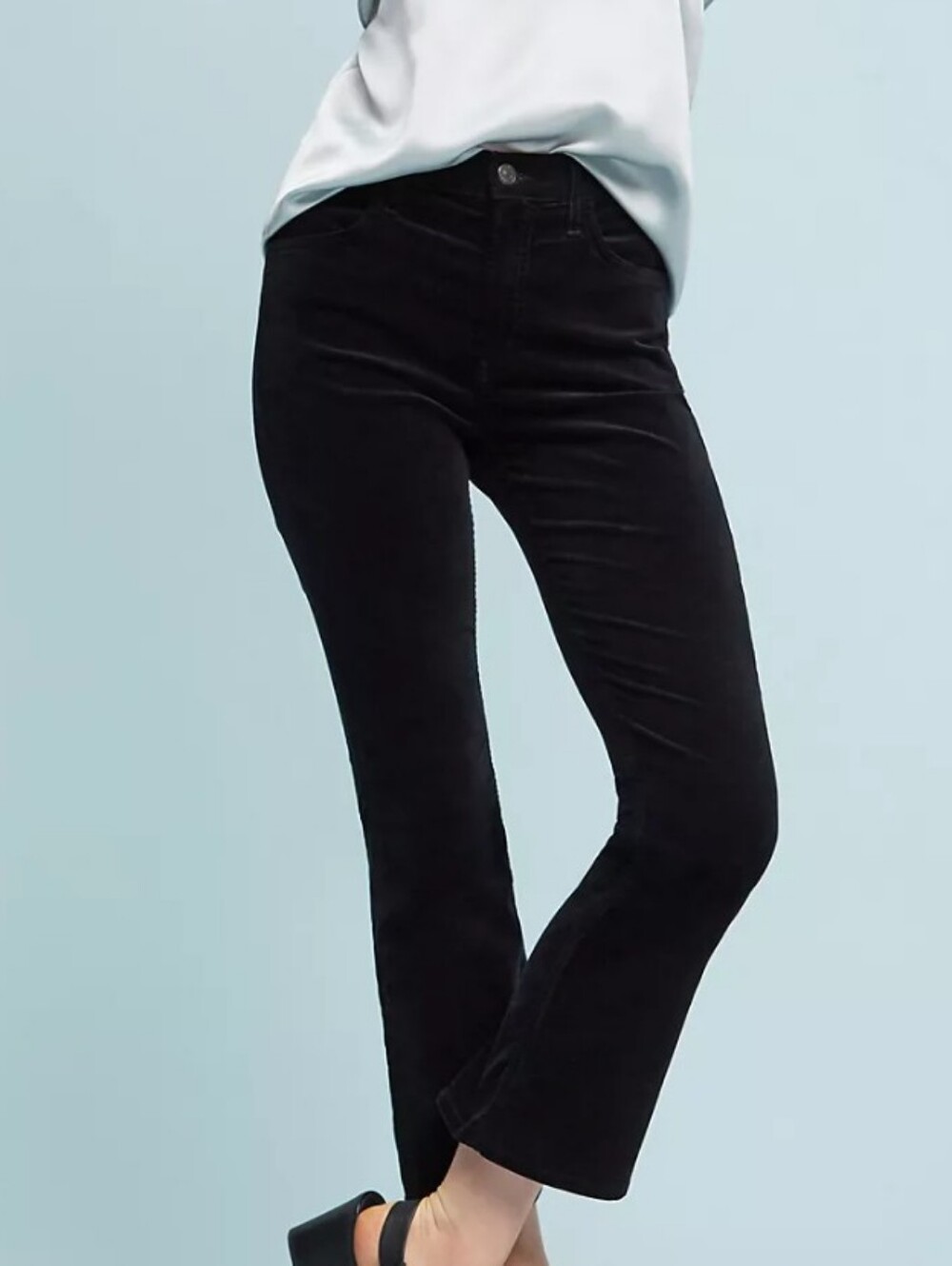 Citizens Of Humanity Black Velvet Flare Jeans